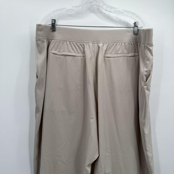 Athleta Pants Womens 22 Beige Pull-On Ankle Tapered Stretch Back Welt Pockets - Picture 5 of 15